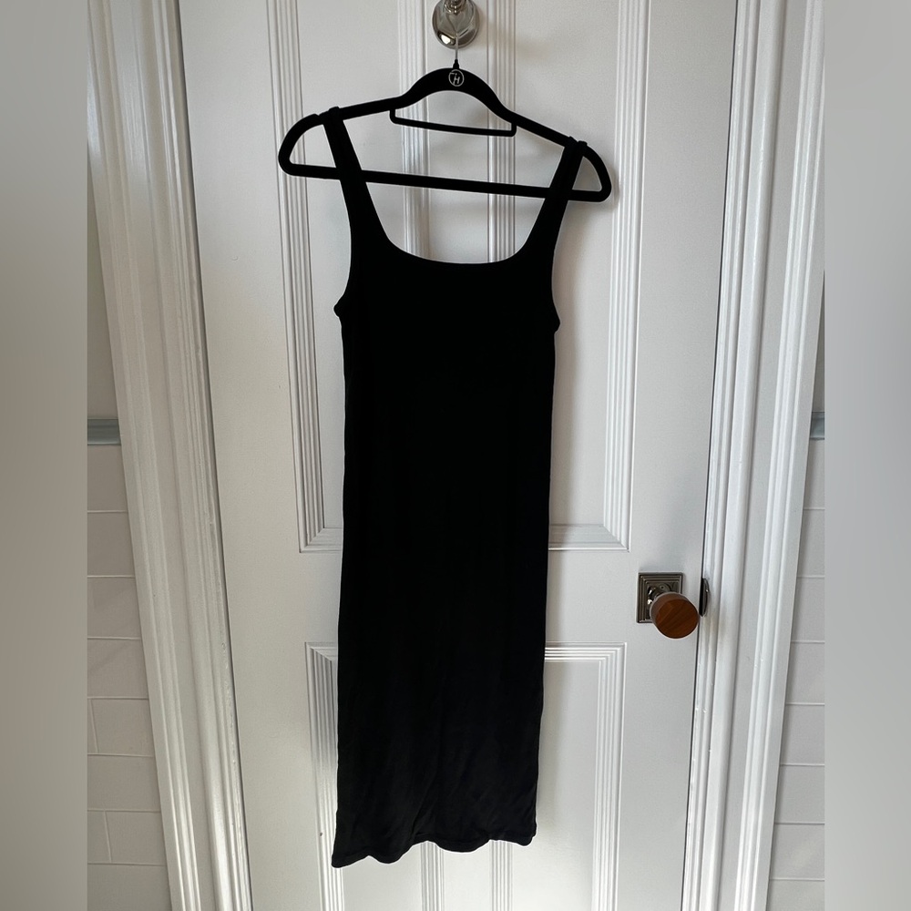 Wilfred Black Square Neck Tank Dress